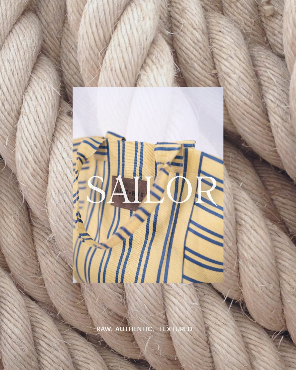 PRE ORDER: Shoulder Tote - Sailor