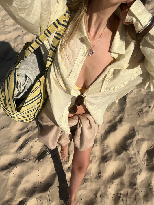 PRE ORDER: Shoulder Tote - Sailor